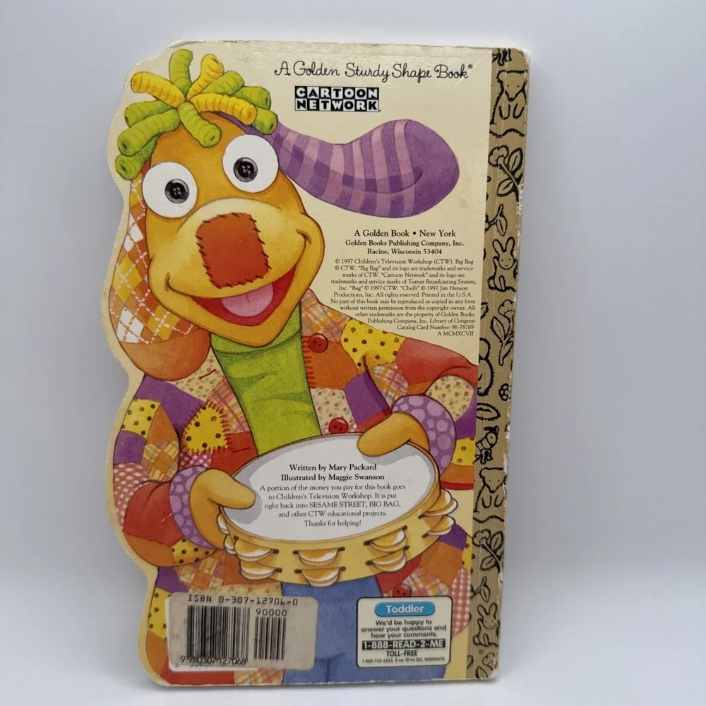 Vtg Chelli Can Share Sesame Street Golden Book Cartoon Network 1997 Rare